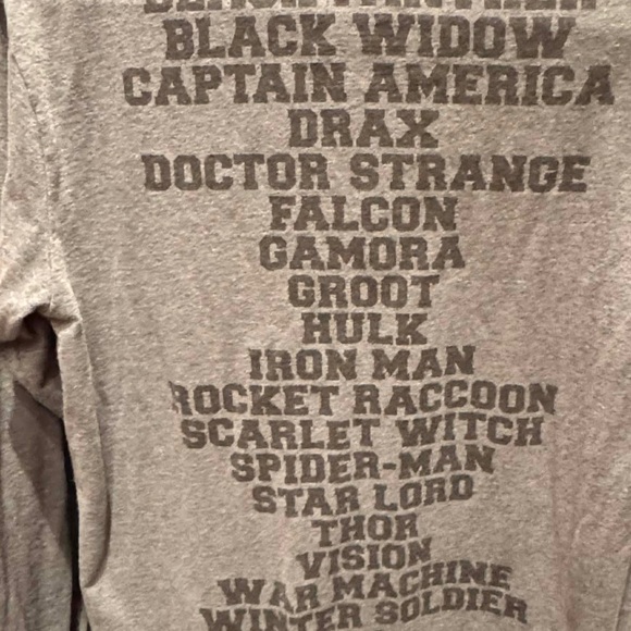 Gray Avengers Long Sleeve Shirt MEDIUM - Picture 4 of 5